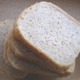 ＨＢでつくる砂糖＆バターなし食パン・ホシノ酵母使用